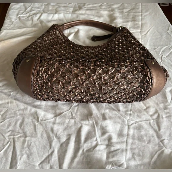 Cole Haan Sierra Open Weave Leather Purse - Picture 5 of 13